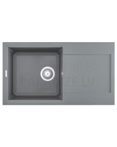 ELLECI akmens masės virtuvės kriauklė EASY 290 Titanium 78x43.5 cm