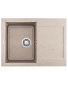 ELLECI akmens masas virtuves izlietne EASY 135 Avena 68x50 cm