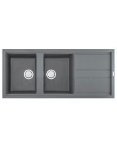 ELLECI akmens masas virtuves izlietne BEST 500 Titanium 116x51 cm