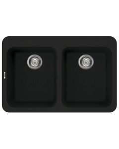 ELLECI stone mass kitchen sink FOX 340 Nero 80x53 cm