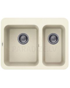 ELLECI stone mass kitchen sink FOX 330 Bianco Antico 70.5x53.2 cm