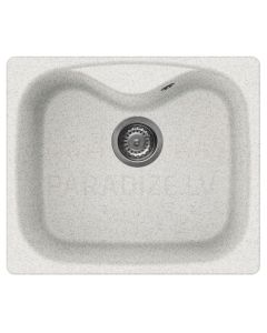 ELLECI stone mass kitchen sink FOX 200 Bianco Pietra 58.4x50.4 cm