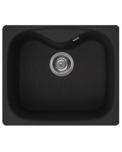 ELLECI stone mass kitchen sink FOX 200 Nero 58.4x50.4 cm