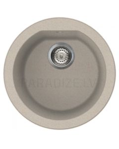 ELLECI akmens masas virtuves izlietne FOX ROUND Avena 45x45 cm