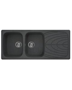 ELLECI stone mass kitchen sink MASTER 500 Nero Pietra 116x50 cm