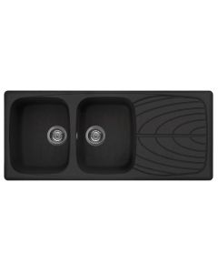 ELLECI stone mass kitchen sink MASTER 500 Nero 116x50 cm