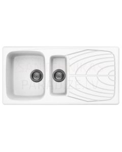 ELLECI stone mass kitchen sink MASTER 475 Bianco 100x50 cm