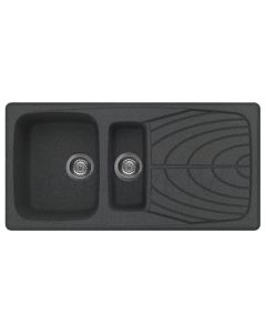 ELLECI stone mass kitchen sink MASTER 475 Nero Pietra 100x50 cm