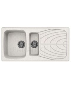 ELLECI stone mass kitchen sink MASTER 475 Bianco Pietra 100x50 cm