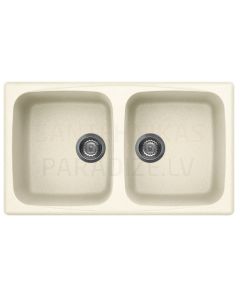 ELLECI stone mass kitchen sink MASTER 450 Bianco Antico 86x50 cm