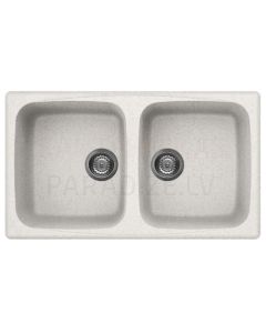 ELLECI stone mass kitchen sink MASTER 450 Bianco Pietra 86x50 cm