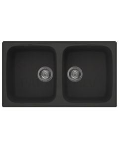 ELLECI stone mass kitchen sink MASTER 450 Nero 86x50 cm