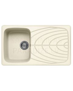 ELLECI akmens masas virtuves izlietne MASTER 400 Bianco Antico 86x50 cm
