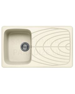 ELLECI stone mass kitchen sink MASTER 400 Bianco Antico 86x50 cm