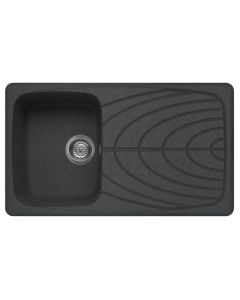 ELLECI stone mass kitchen sink MASTER 400 Nero Pietra 86x50 cm