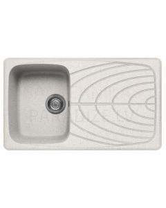 ELLECI stone mass kitchen sink MASTER 400 Bianco Pietra 86x50 cm