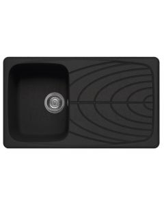 ELLECI stone mass kitchen sink MASTER 400 Nero 86x50 cm