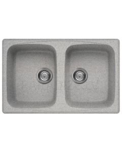 ELLECI stone mass kitchen sink MASTER 350 Grigio Pietra 79x50 cm