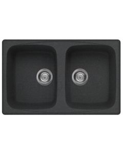 ELLECI stone mass kitchen sink MASTER 350 Nero Pietra 79x50 cm