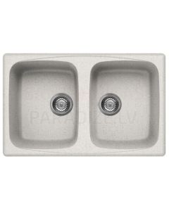 ELLECI stone mass kitchen sink MASTER 350 Bianco Pietra 79x50 cm