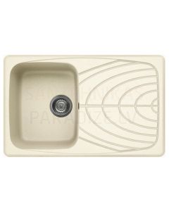 ELLECI stone mass kitchen sink MASTER 300 Bianco Antico 79x50 cm