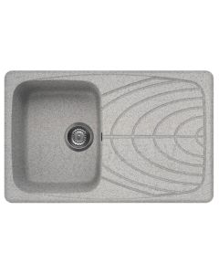 ELLECI stone mass kitchen sink MASTER 300 Grigio Pietra 79x50 cm