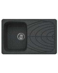 ELLECI stone mass kitchen sink MASTER 300 Nero Pietra 79x50 cm