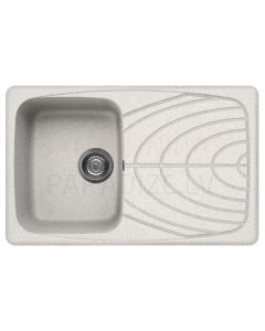 ELLECI stone mass kitchen sink MASTER 300 Bianco Pietra 79x50 cm