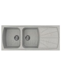 ELLECI stone mass kitchen sink LIVING 500 Grigio Pietra 116x50 cm