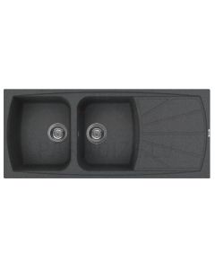 ELLECI stone mass kitchen sink LIVING 500 Nero Pietra 116x50 cm