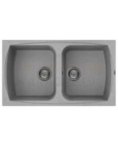 ELLECI stone mass kitchen sink LIVING 450 Grigio Pietra 86x50 cm