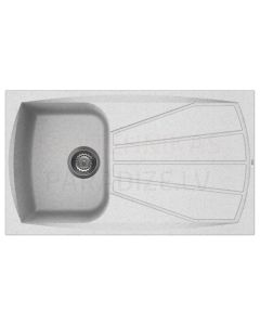 ELLECI stone mass kitchen sink LIVING 400 Bianco Pietra 86x50 cm