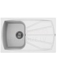 ELLECI stone mass kitchen sink LIVING 300 Bianco 79x50 cm