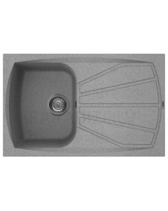 ELLECI stone mass kitchen sink LIVING 300 Grigio Pietra 79x50 cm