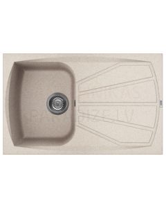 ELLECI stone mass kitchen sink LIVING 300 Avena 79x50 cm