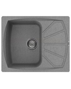 ELLECI stone mass kitchen sink LIVING 125 Grigio Pietra 61x50 cm