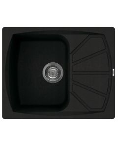 ELLECI stone mass kitchen sink LIVING 125 Nero 61x50 cm