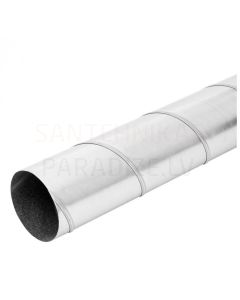 EUROPLAST vītais gaisa vads metāla, Ø 80mm-2m SD80-2