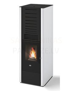 EVA CALOR granulu kamīns-krāsns ar gaisa plūsmas apkuri KAREN 9kW (balts)