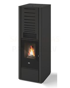EVA CALOR granulu kamīns-krāsns ar gaisa plūsmas apkuri KAREN 9kW (melns)