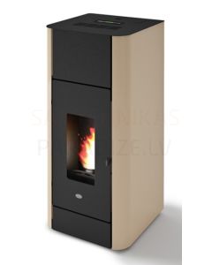 EVA CALOR centrālapkures granulu kamīns-krāsns FRIDA 17kW (bēšs)