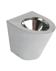 FANECO Stainless steel toilet, floor settled N13012