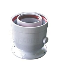 Koaksiālā vertikālā pāreja no Ø 60/100 mm uz Ø 80/125 mm