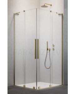 RADAWAY dušas kabīne FURO SL KDD 200x100x100 Matēts zelts + caurspīdīgs stikls