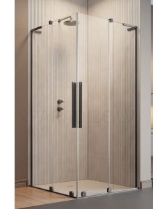 RADAWAY dušas kabīne FURO SL KDD 200x100x100 Gun Metal + caurspīdīgs stikls