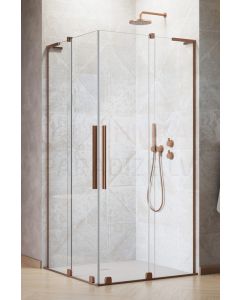 RADAWAY dušas kabīne FURO SL KDD 200x100x100 matēts varš + caurspīdīgs stikls