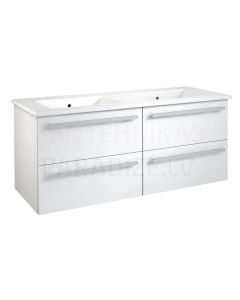RB SERENA 120 sink cabinet with sink (glossy white) 500x1190x465 mm