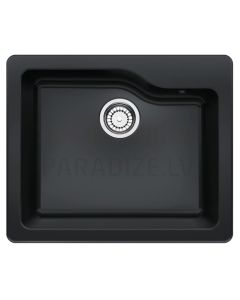 FRANKE ceramic kitchen sink SINGLE Black matte 60x50 cm