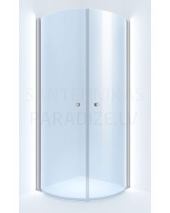 Dušas stūris DUSCHY BASIC caurspīdīgs stikls 80x190 cm