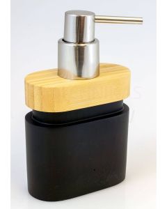 DUSCHY soap dispenser Wood (black)